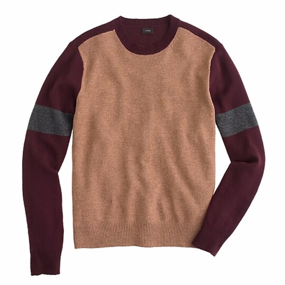 J. Crew Sweaters - J. Crew Lambswool Varsity Color Block Sweater